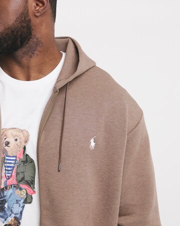 Polo Ralph Lauren Brown Zip Through Hoodie
