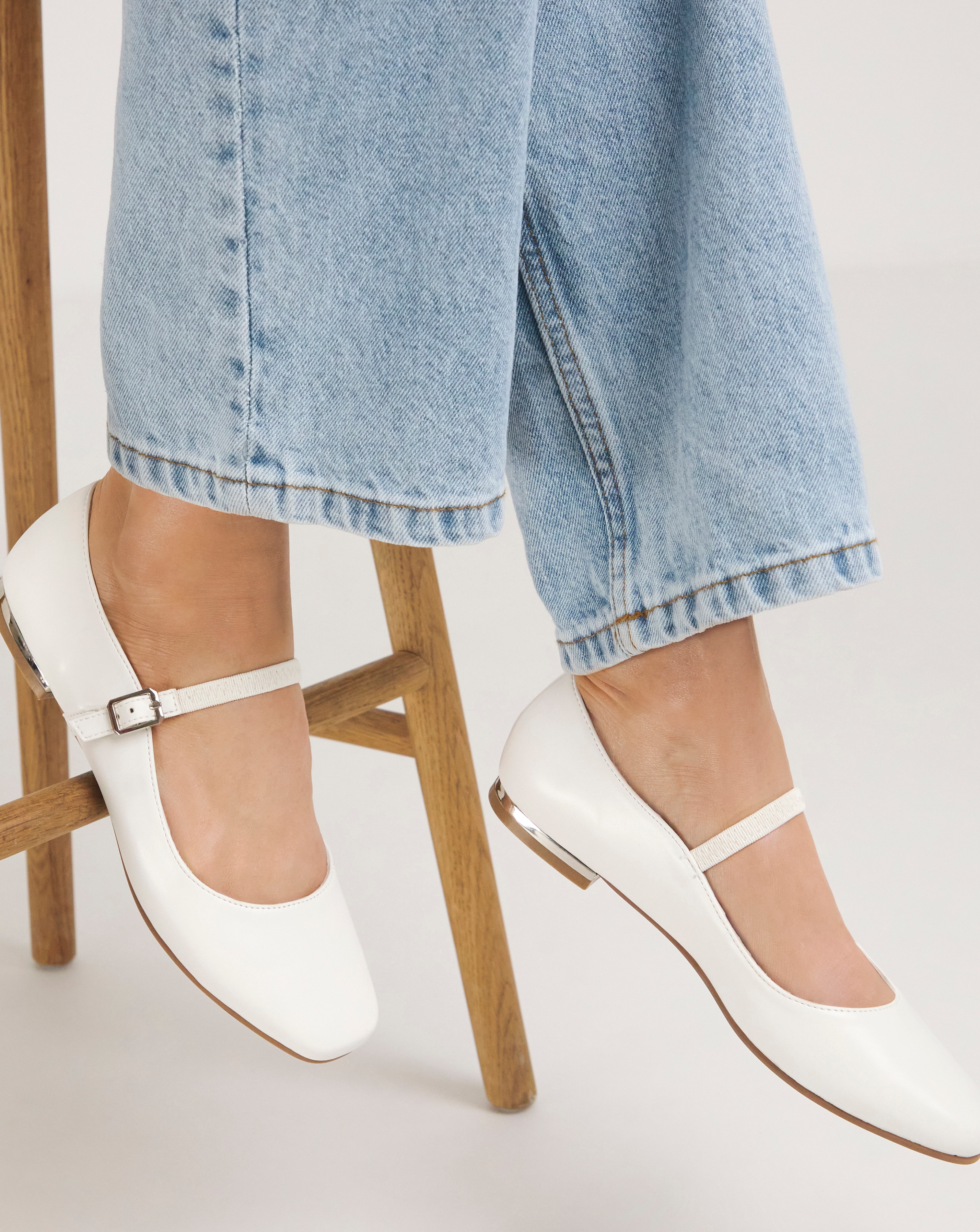 Mary Jane Ballerina Shoes Wide Fit