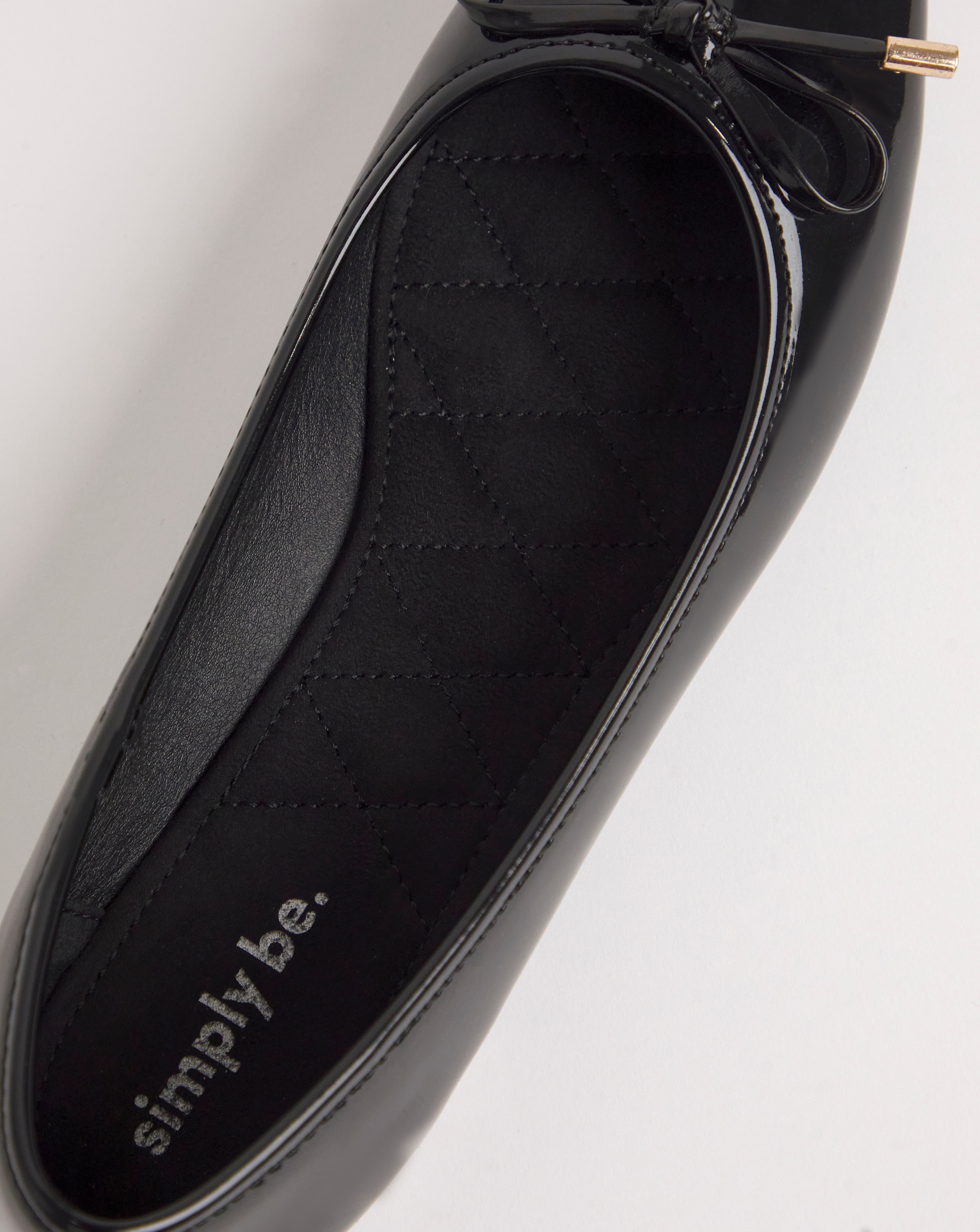 Square Toe Ballerina Shoes Wide Fit