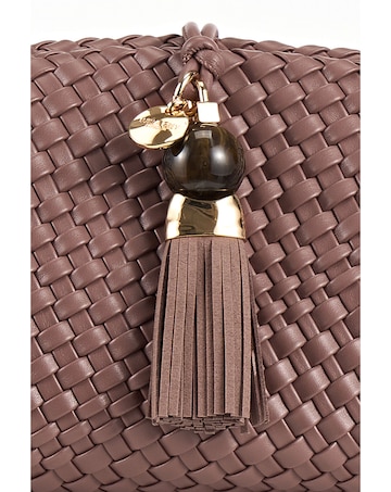 Luella Grey  Indigo Oversized Pecan Clutch