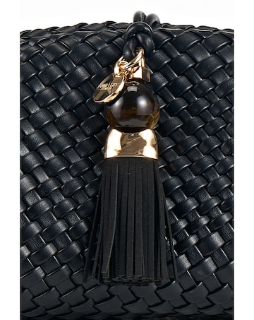 Luella Grey Indigo Oversized Black Clutch