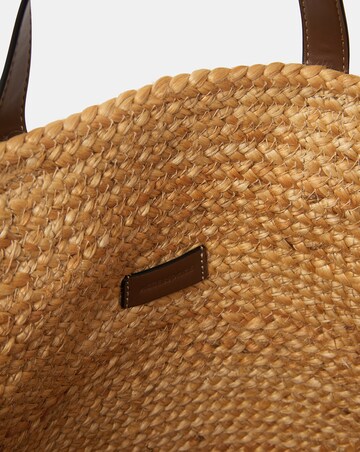Accessorize Double Strap Jute Basket Bag