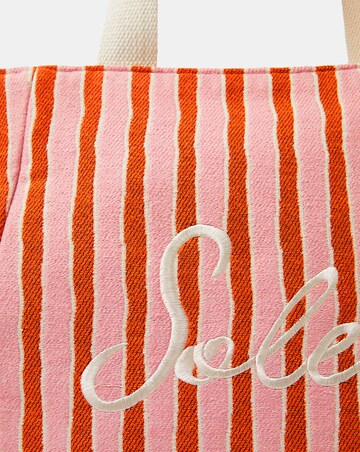 Accessorize Slogan Stripe Beach Tote Bag