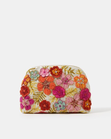 Accessorize Beaded Flower Clutch Bag