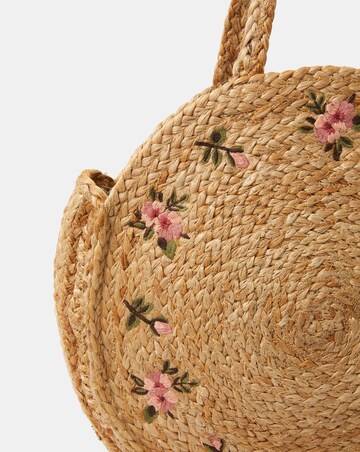 Accessorize Floral Embroidered Beach Bag