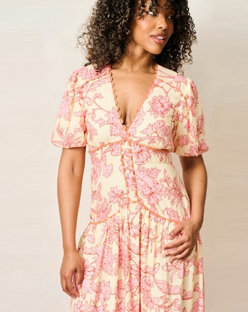 HOPE & IVY HALIMA MIDAXI DRESS