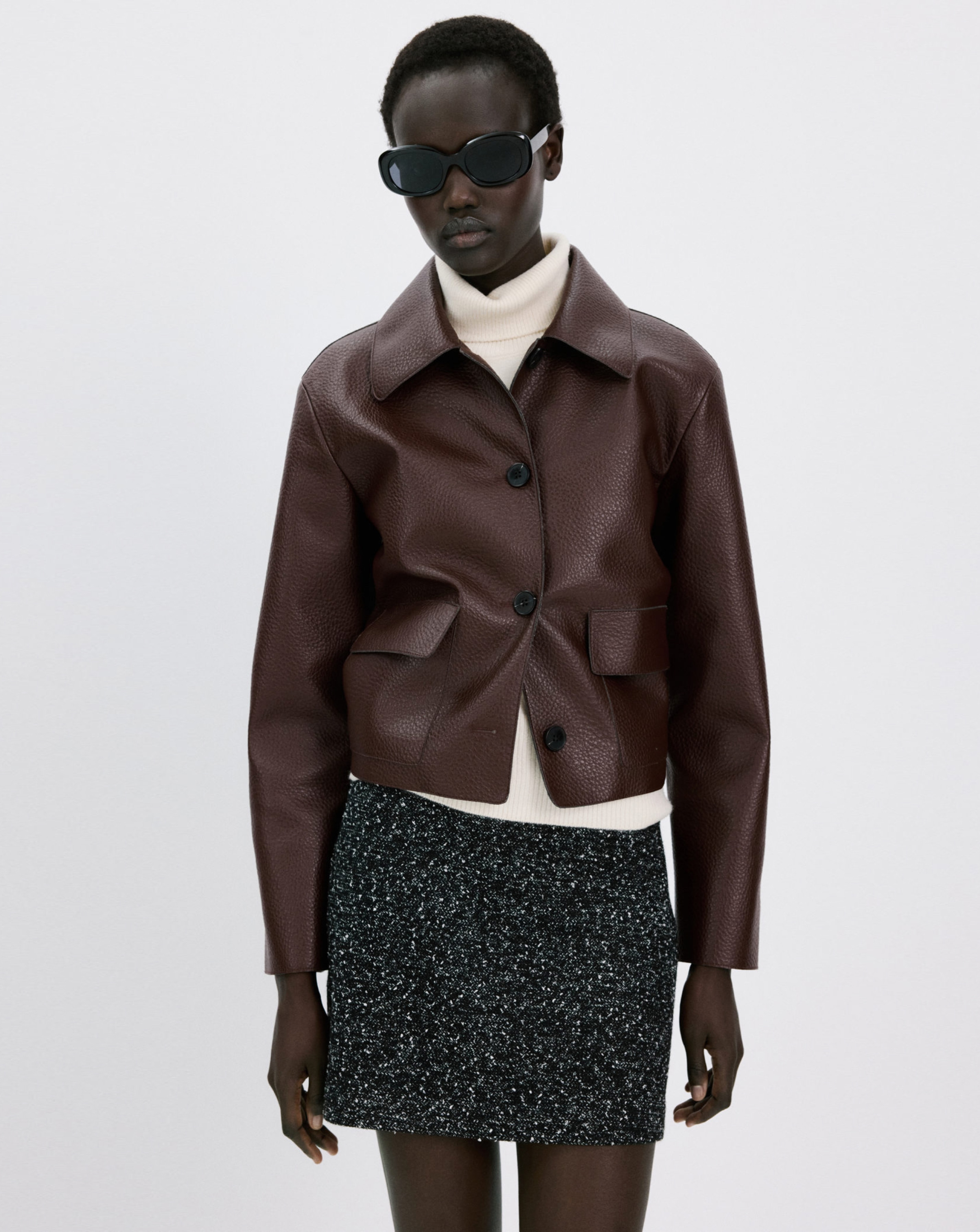 New In - Mango Faux Leather Jacket