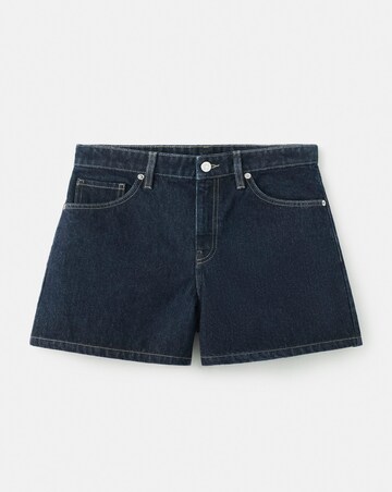 Mango Straight Mid-Rise Denim Shorts