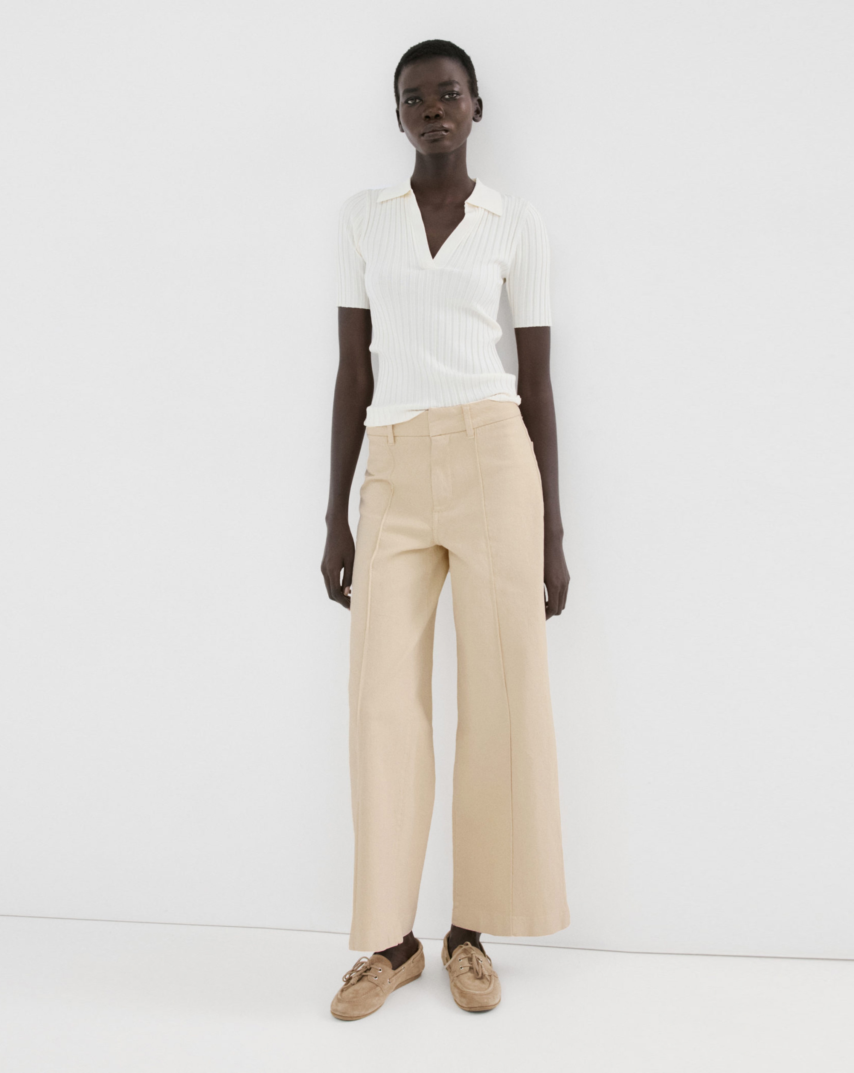 Mango Paloma High-waist wide leg jeans