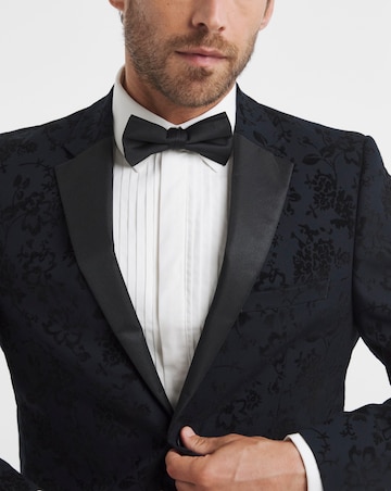 Satin Lapel Flock Blazer