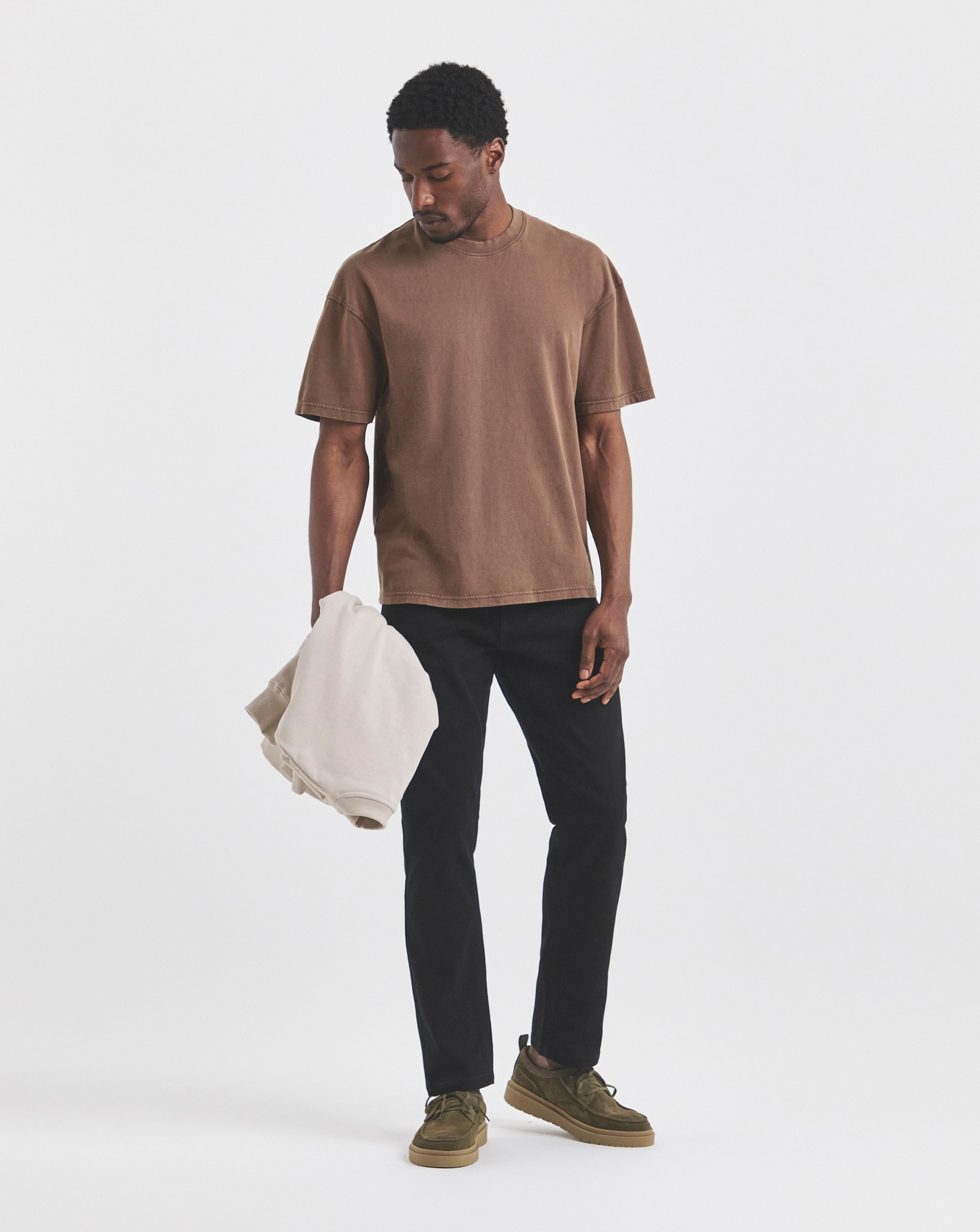 Union Black Straight Gabardine Jeans