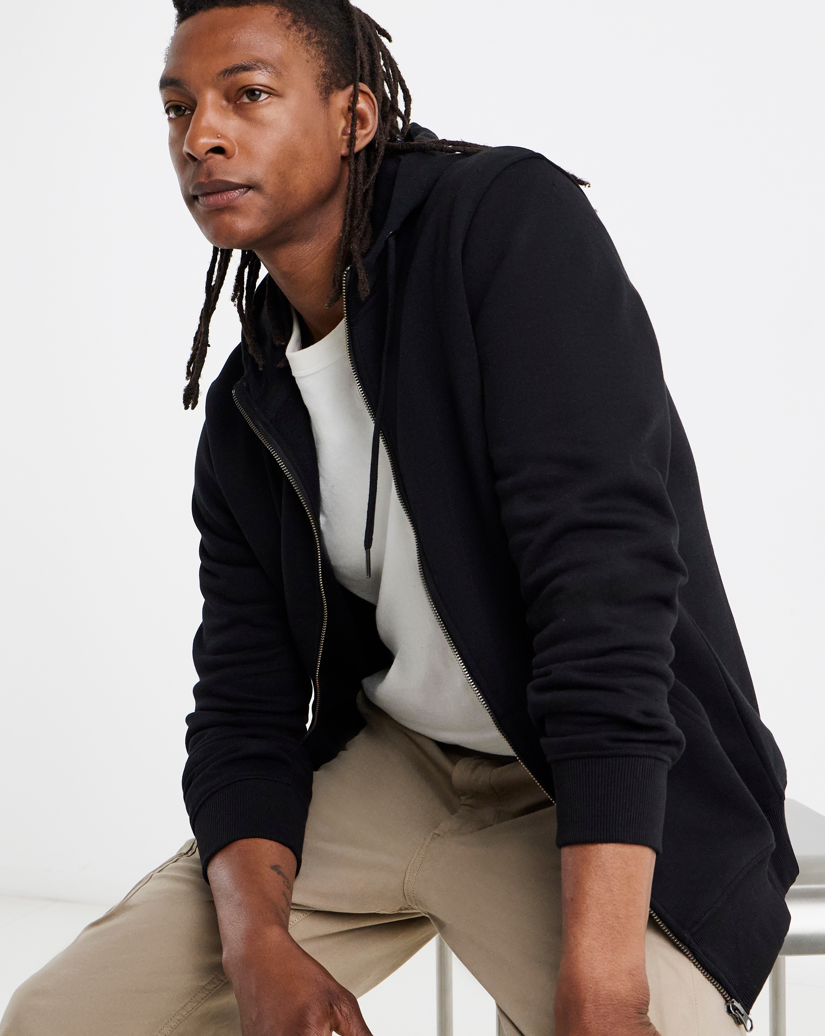 Full Zip Hoodie Long