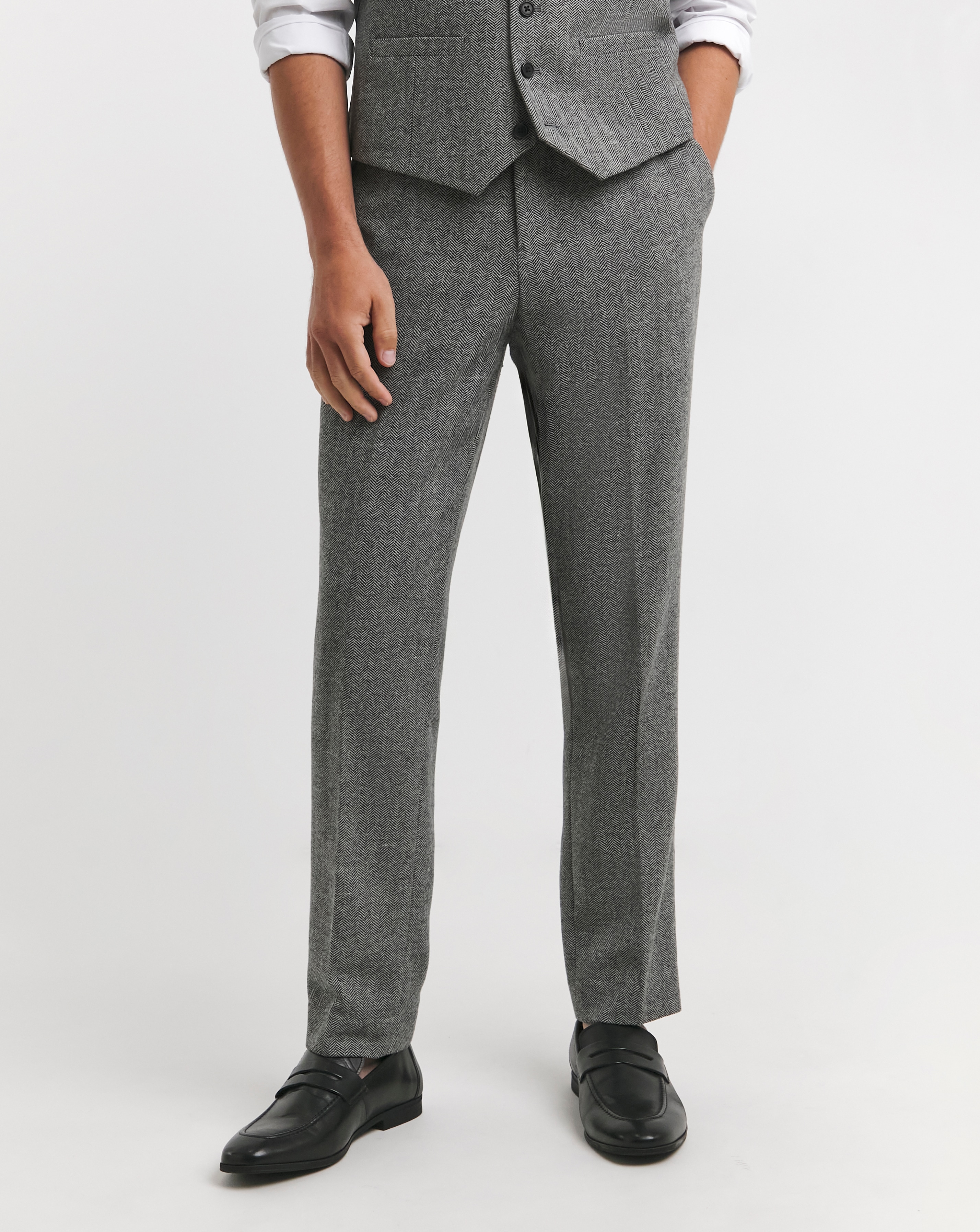 Herringbone Tweed Trouser