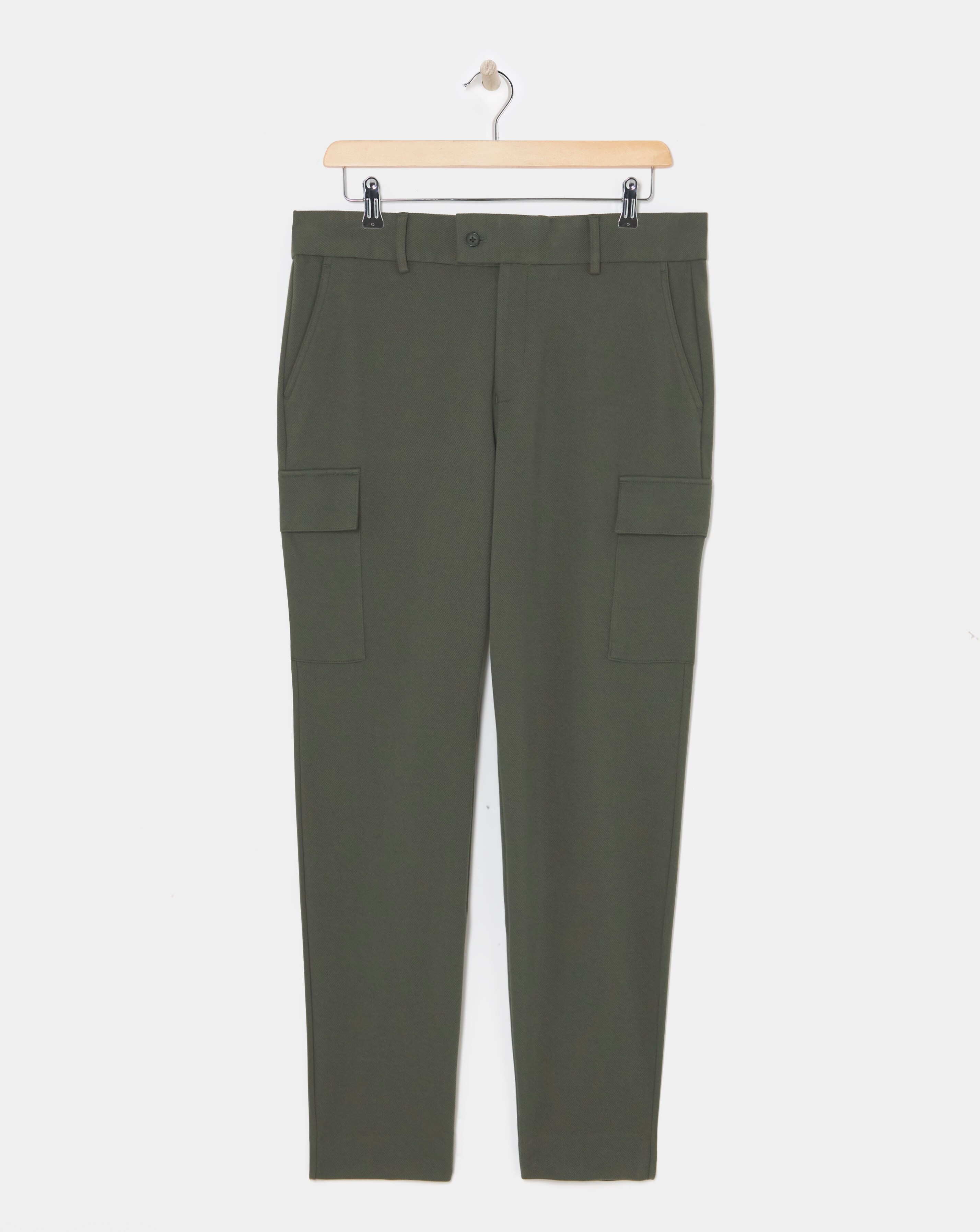 Twill Loose Fit Tapered Cargo Trouser