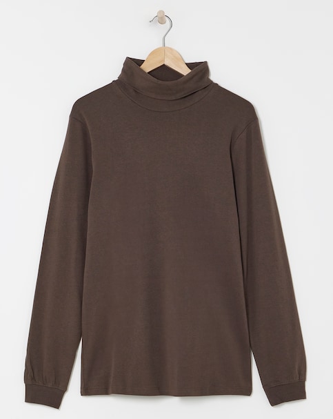 Long Sleeve Jersey Roll Neck