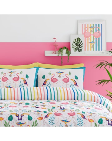 Fusion Tropic Flamingo Duvet Set
