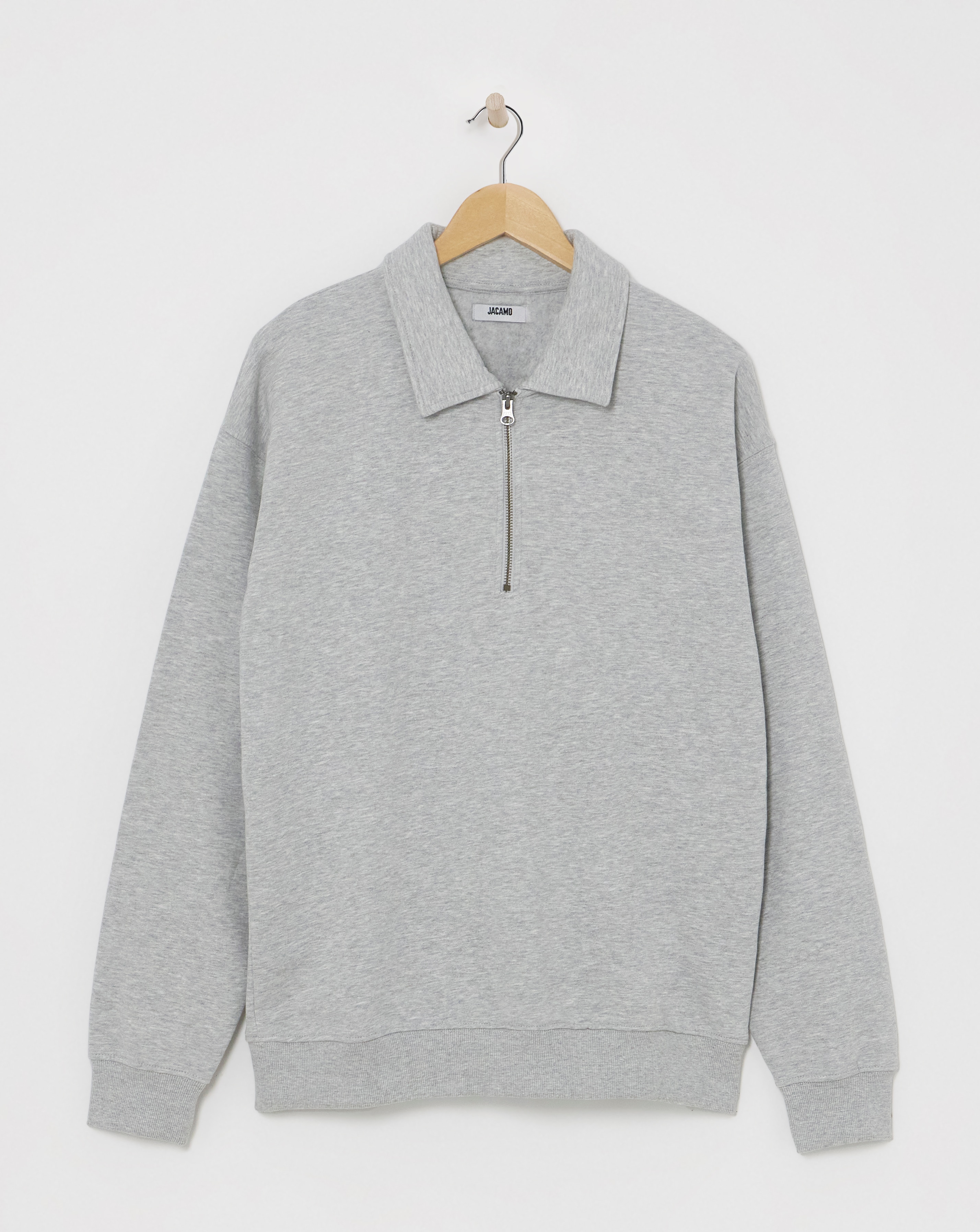 1/4 Zip Relaxed Fit Polo Sweatshirt