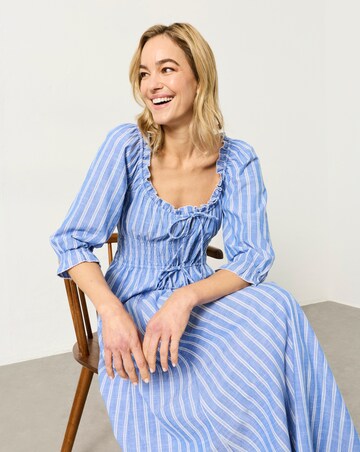 FatFace Camille Stripe Midi Dress