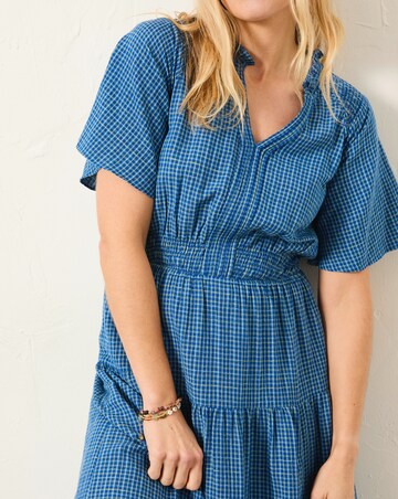 FatFace Rowen Check Midi Dress