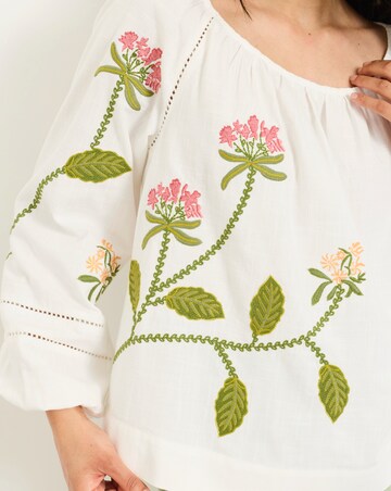FatFace Dawn Embroidered Blouse