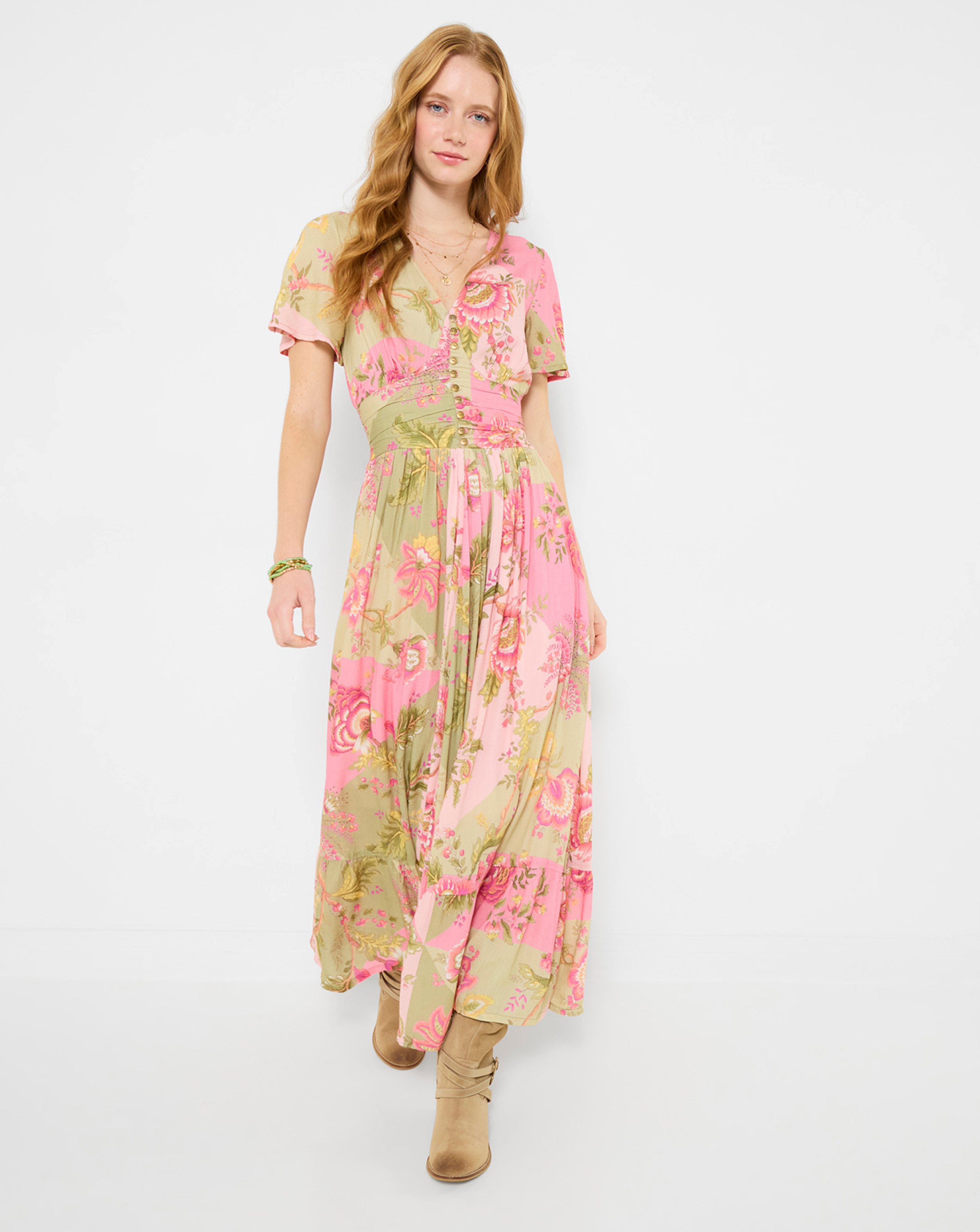 JB Prettiest Patchwork Print Dress