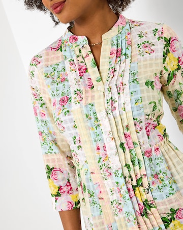 Joe Browns Perfectly Patchwork Printed Cotton Blouse