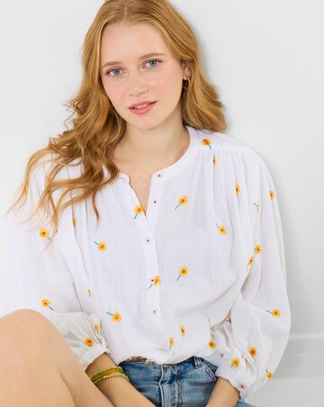 Joe Browns Sunshine Embroidered Cotton Blouse