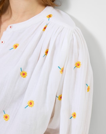 Joe Browns Sunshine Embroidered Cotton Blouse