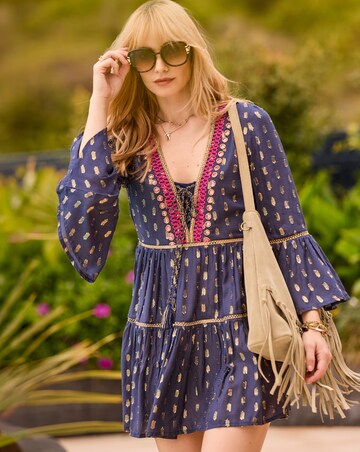 Joe Browns Festival Vibes Beaded Tunic Dress