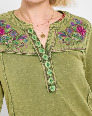 Joe Browns Boho Embroidered Jersey Tunic Top
