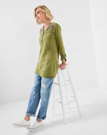 Joe Browns Boho Embroidered Jersey Tunic Top