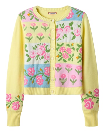 Joe Browns Felicity Patchwork Floral Cardigan