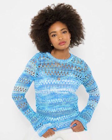 Joe Browns Summer Blues Boho Open Knit Jumper