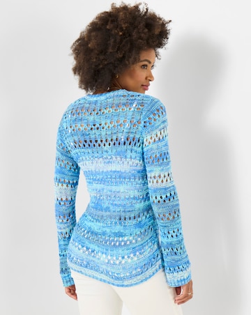Joe Browns Summer Blues Boho Open Knit Jumper