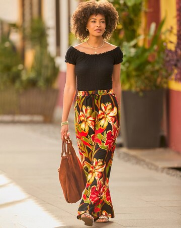 Joe Browns Paloma Printed Floral Wide Leg Trousers