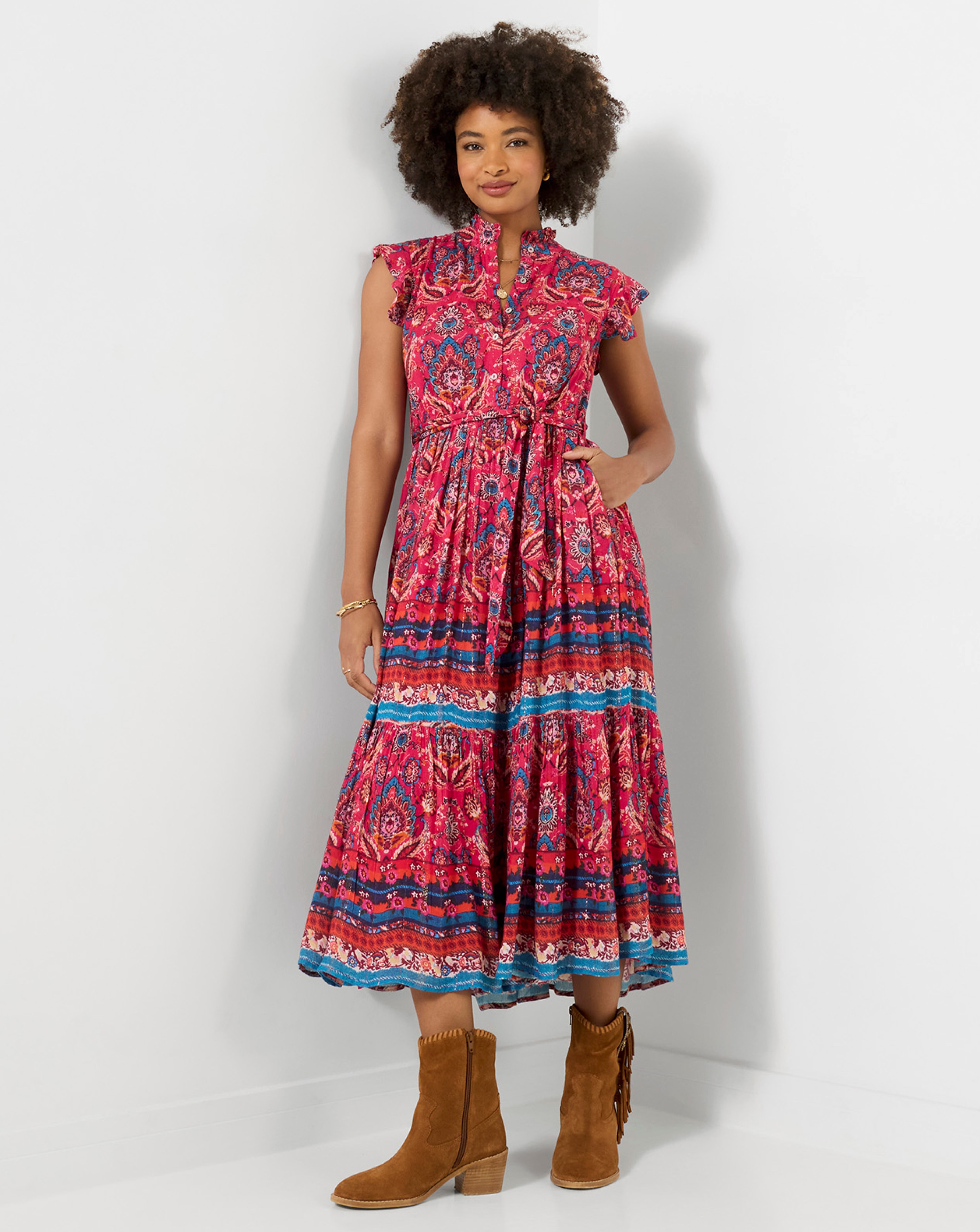 JB California Sunsets Maxi Dress Petite