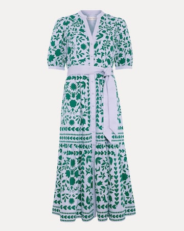 Phase Eight Trinity Heart & Floral Midi Shirt Dress