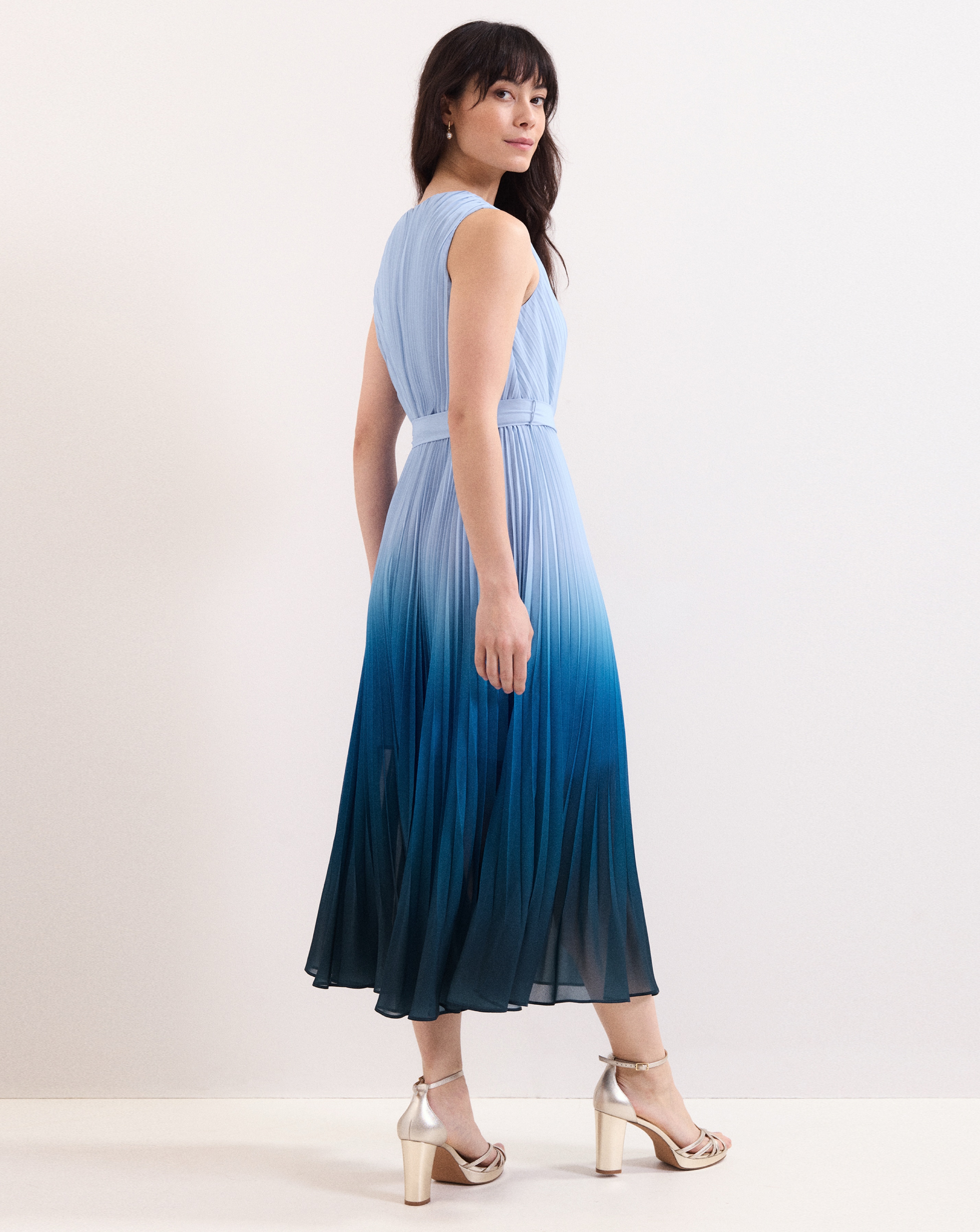 New In - Phase Eight Mira Blue Ombre Dress