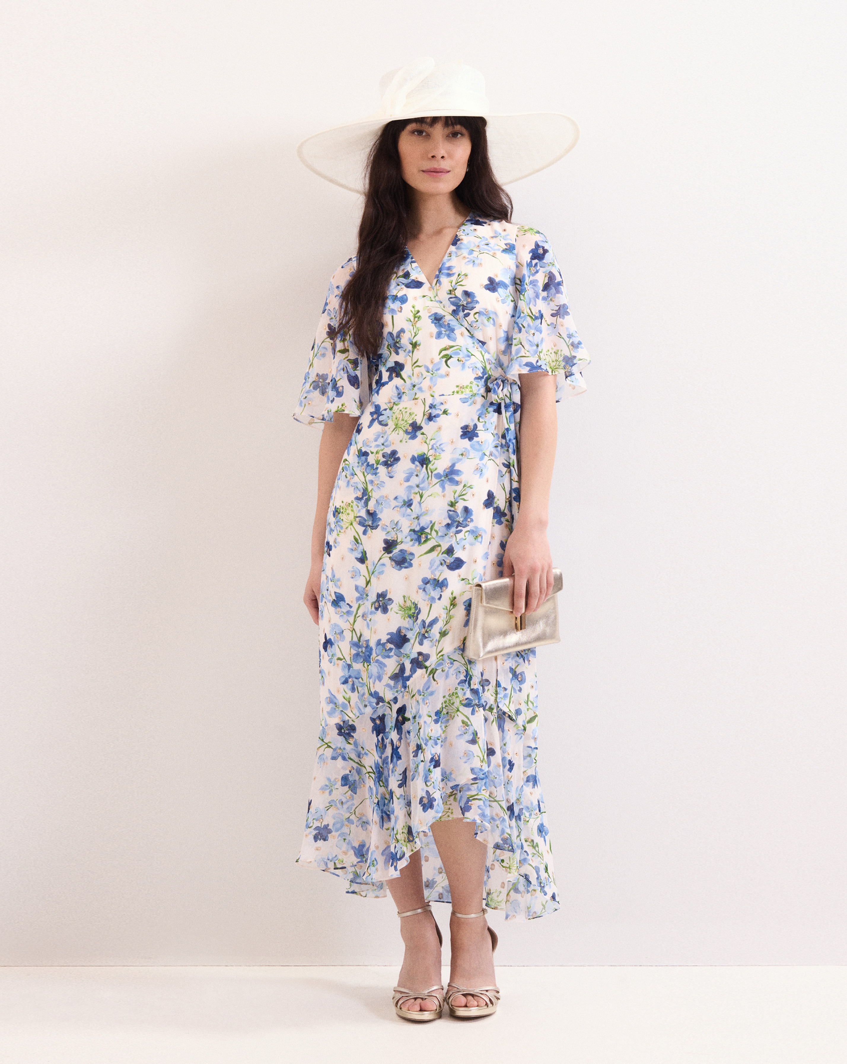 New In - Phase Eight Fil Shimmer Foil Dress