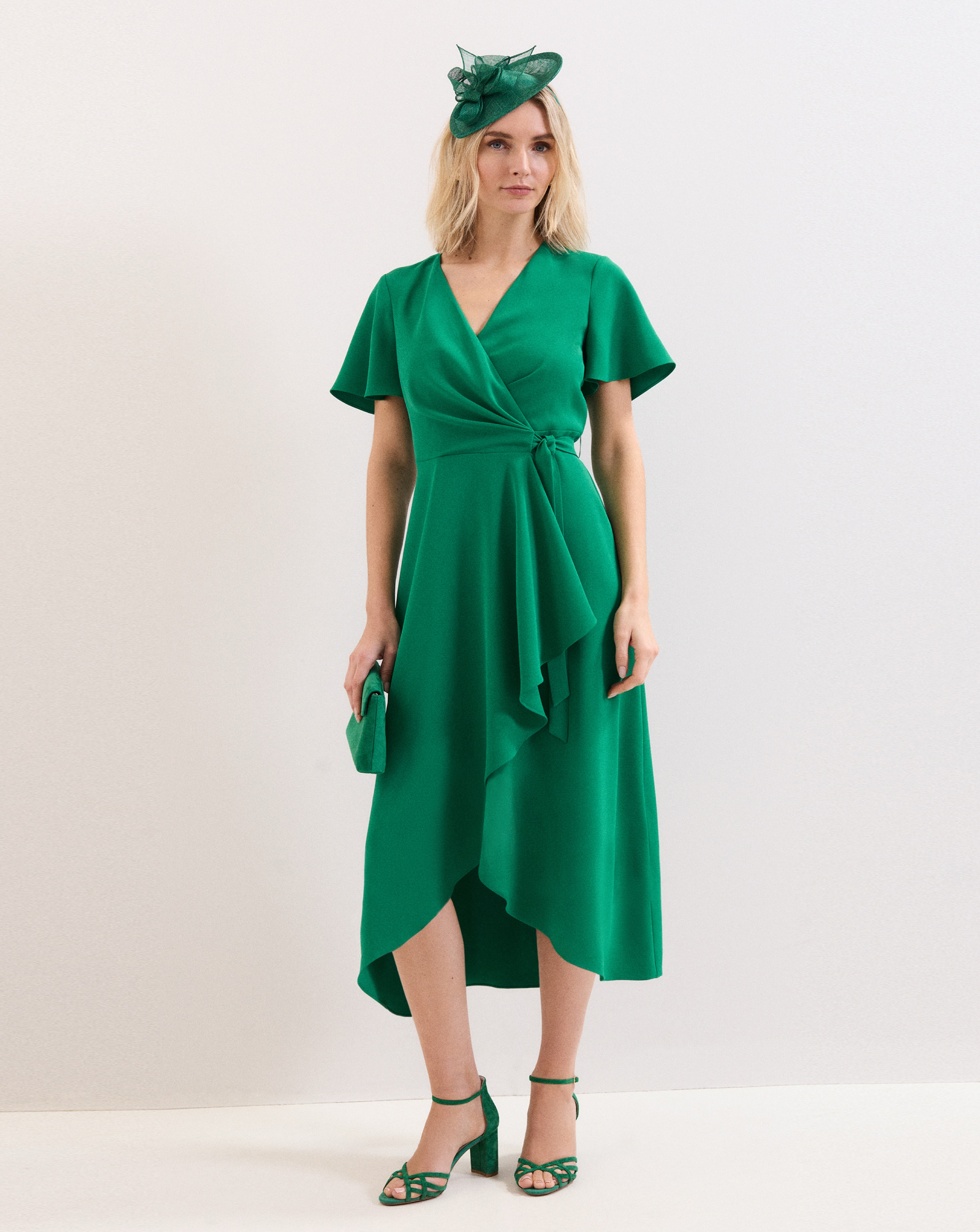 New In - Phase Eight Julissa Green Wrap Dress