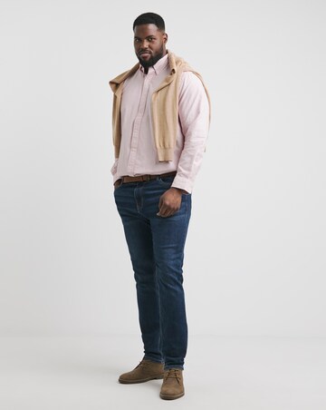 Polo Ralph Lauren Burgundy Striped Classic Oxford Shirt