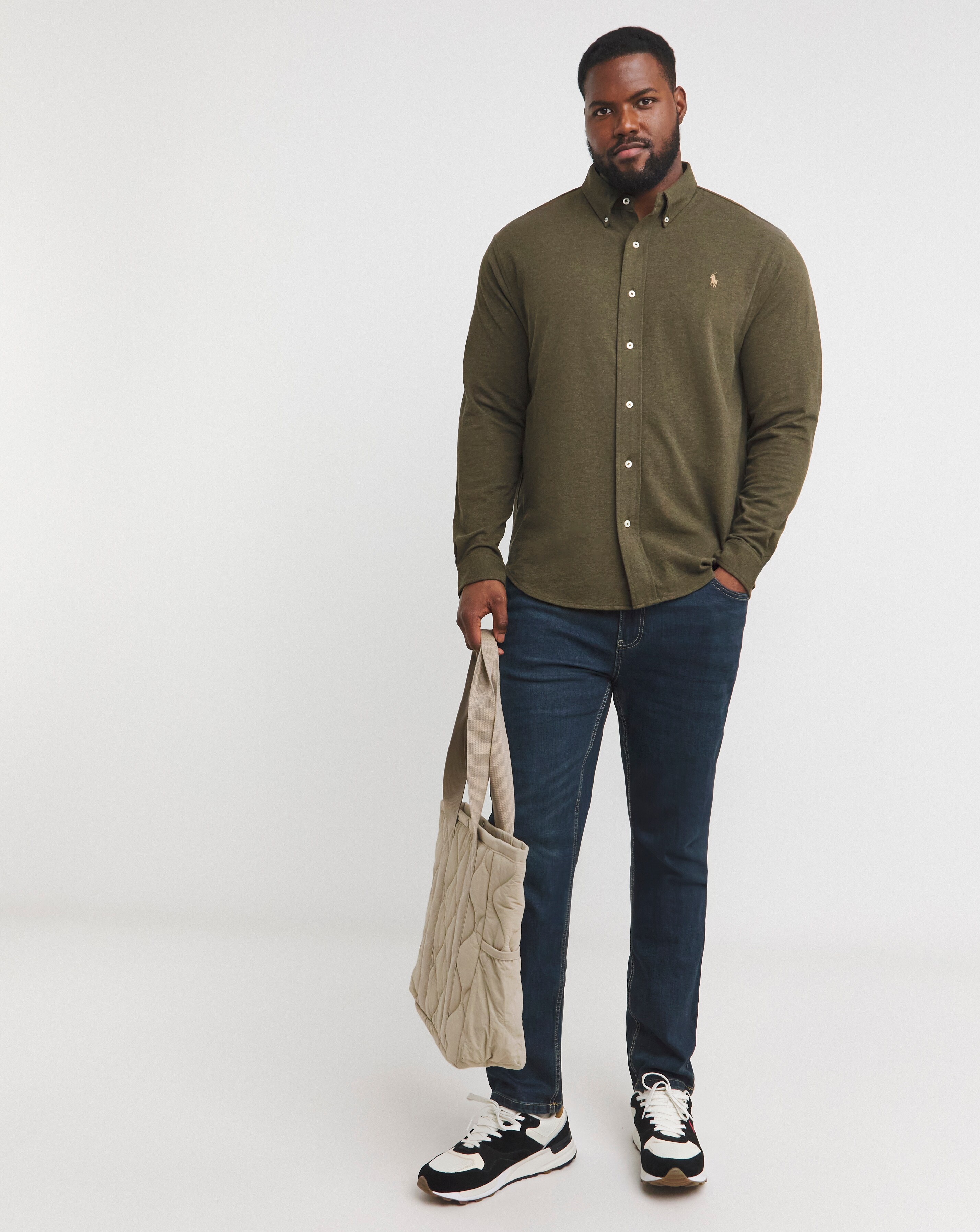 Polo Ralph Lauren Olive Stretch Shirt