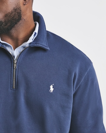 Polo Ralph Lauren Terry 1/4 Zip Sweat - Navy