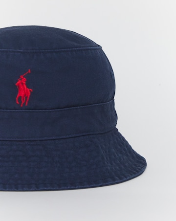 Polo Ralph Lauren Twill Pony Bucket Hat - Navy