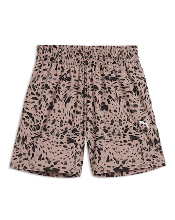 PUMA Animal Print High-Rise Shorts