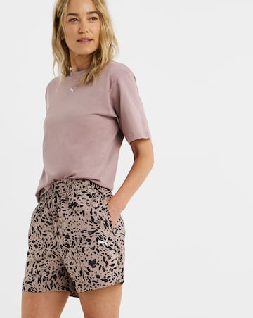 PUMA Animal Print High-Rise Shorts