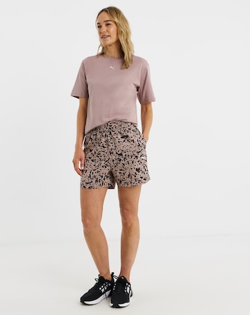 PUMA Animal Print High-Rise Shorts