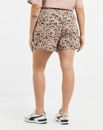 PUMA Animal Print High-Rise Shorts