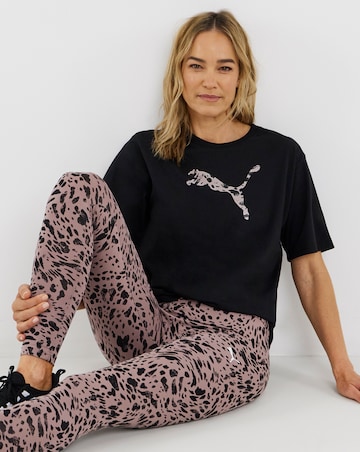 PUMA Animal Print Mid-Rise Leggings