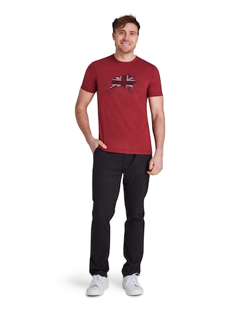 Raging Bull Slash Bull T-Shirt Claret